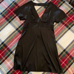 Black mini dress